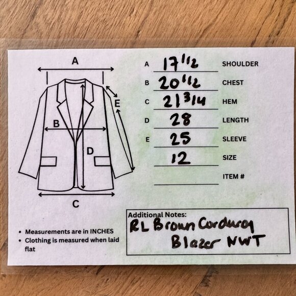 NWT Lauren Ralph Lauren Buillion Corduroy Blazer - Picture 12 of 12